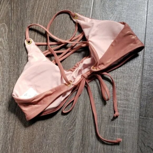 Mae Swimwear "Olivia" criss-cross front Bikini Top - Picture 4 of 4